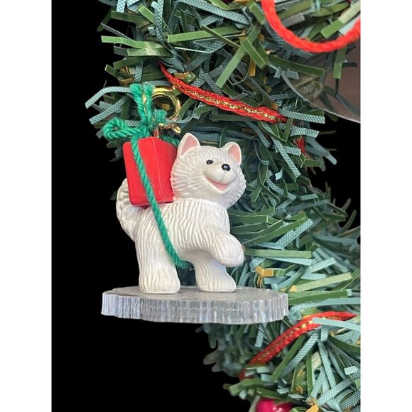 1990 Hallmark Keepsake Xmas Ornament Little Frosty Friends Complete Set Wreath - Picture 5 of 6